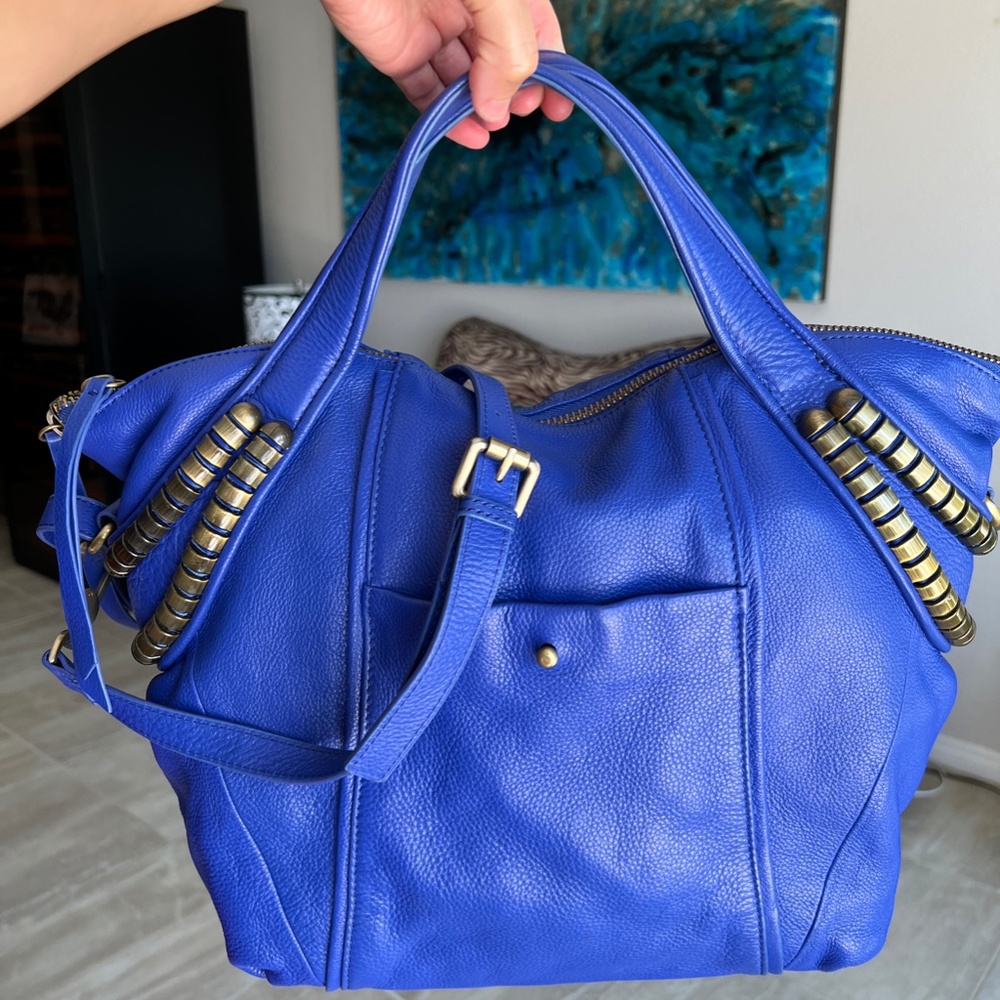EUC Kelsi Dagger Leather Slouchy Satchel handbag